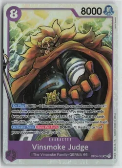 One Piece TCG Vinsmoke Judge SR OP06-062 Wings of the Captain English - Image 1