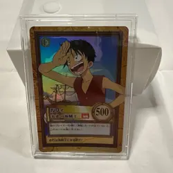 One Piece Carddass Luffy Early Future Pirat King C01 Hyper Battle Japan - Image 3