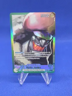One Piece Wings of the Captain Hody Jones OP06-020 Alternate Alt Art Leader NM - Image 1