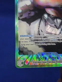 One Piece Wings of the Captain Hody Jones OP06-020 Alternate Alt Art Leader NM - Image 5