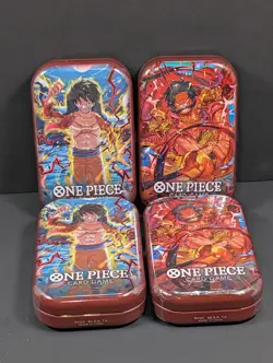 One Piece Card Game Mini Tin Vol.1 ~ Lot Of (4) Tins ~ Brand New Factory Sealed! - Image 1