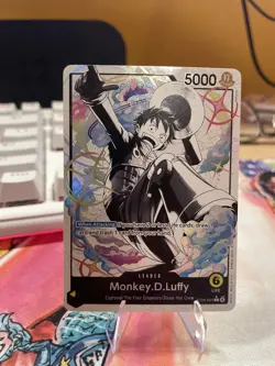 One Piece TCG Monkey D. Luffy ST29-001 Leader Alt Starter Deck Egghead Parallel - Image 1