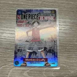 One Piece Card Monkey.D.Luffy US College Basketball Voyage Promo - Image 1
