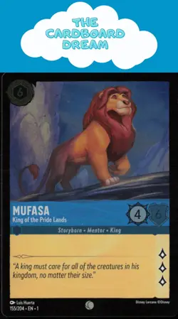 Mufasa The First Chapter #155/204 HOLO Common Disney Lorcana Card - Image 1