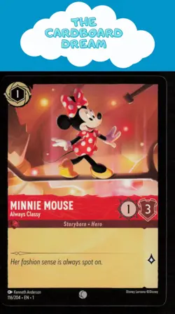 Minnie Mouse The First Chapter #116/204 Common Disney Lorcana Card - Image 1