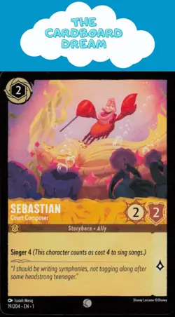 Sebastian The First Chapter #19/204 Common Disney Lorcana Card - Image 1