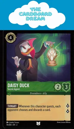 Daisy Duck Rise of the Floodborn #76/204 Uncommon Disney Lorcana Card - Image 1