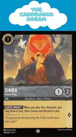 Simba The First Chapter #188/204 Common Disney Lorcana Card - Image 1