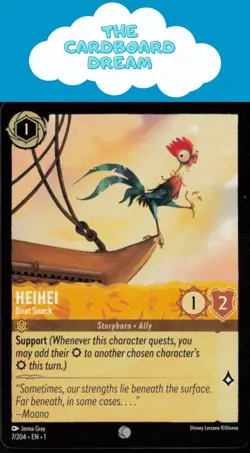 Heihei The First Chapter #7/204 Common Disney Lorcana Card - Image 1