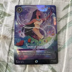 Disney Lorcana Colors of the Wind Foil Pocahontas Card 228/204 English Enchanted - Image 1