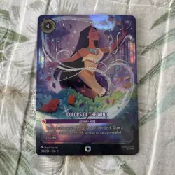 Disney Lorcana Colors of the Wind Foil Pocahontas Card 228/204 English Enchanted - Image 2