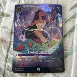 Disney Lorcana Colors of the Wind Foil Pocahontas Card 228/204 English Enchanted - Image 5