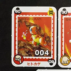 Rare Charmander, Charmeleon, Charizard Shogakukan Mini Card Pokemon Japanese - Image 2