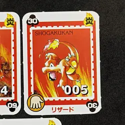 Rare Charmander, Charmeleon, Charizard Shogakukan Mini Card Pokemon Japanese - Image 3