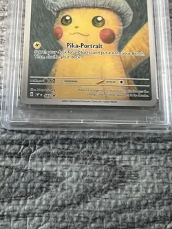 PSA 10 Pikachu with Grey Felt Hat Van Gogh Museum Promo Pokemon Card 085 NM/M - Image 2