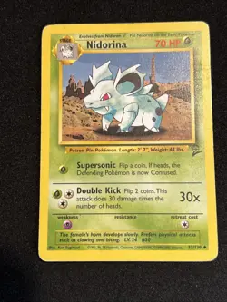 Nidorina 53/130 Uncommon Base Set 2 Pokemon Card - Image 1