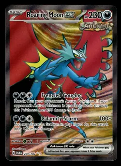 Roaring Moon ex 229/182 Ultra Rare Paradox Rift Pokemon Card - Image 1