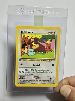 Teddiursa 65/75 (NM) 1st Edition Common Neo Discovery 2002 WOTC Pokemon Card - Image 3