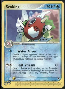 Seaking 21/109 EX Ruby & Sapphire Pokemon English Card (MP) - Image 1