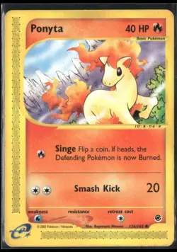 Ponyta 126/165 Expedition Base Set Pokemon English Card (MP) - Image 1