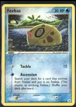 Feebas 61/101 EX Hidden Legends Pokemon English Card (MP) - Image 1