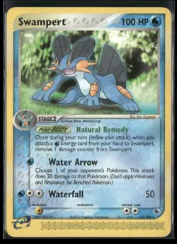 Swampert 23/109 EX Ruby & Sapphire Pokemon English Card (MP) - Image 1