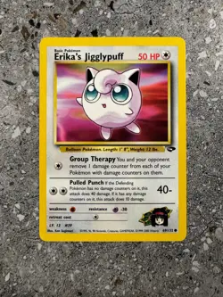 Pokemon TCG Cards Erika's Jigglypuff 69/132 Gym Challenge NM - Image 1