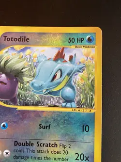 Pokemon Card- Totodile -Expedition-Reverse Holo-134/165-Rare-ENG-Good - Image 5