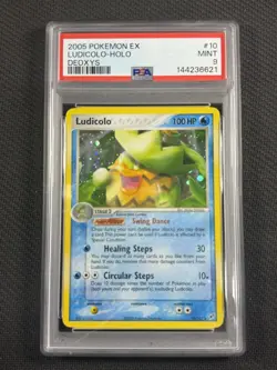 Pokemon Cards PSA 9 MINT Ludicolo Holo Deoxys EX 2005 Ultra Rare 10/107 - Image 1