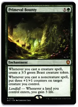 Primeval Bounty NM BLC Commander: Bloomburrow MTG - Image 1