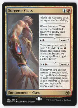 Sorcerer Class Normal R Adventures in the Forgotten Realms 233 NM - Image 1