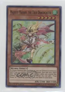 Super Rare - Majesty Maiden the True Dracocaster 1st Ed. YuGiOh Fists of Gadgets - Image 1