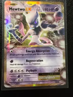 MEWTWO EX 52/108 HOLO RARE EX EVOLUTIONS POKEMON NM/M - Image 1