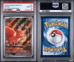 PSA 10 Vulpix 138/132 Illustration Rare Mega Evolution 2025 Pokemon English Gem - Image 3