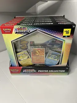 Prismatic Evolutions Poster Collection 6 Box Set In Display Case DG Exclusive NM - Image 1