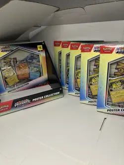 Prismatic Evolutions Poster Collection 6 Box Set In Display Case DG Exclusive NM - Image 3