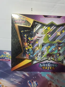 🔥 Pokemon TCG - Shining Fates - Shiny Boltund V Collection Box Sealed 💥 - Image 3