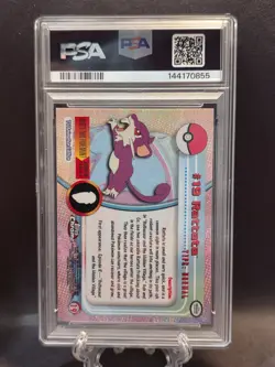 2000 TOPPS CHROME POKEMON T.V. #19 RATTATA PSA 9 - Image 2