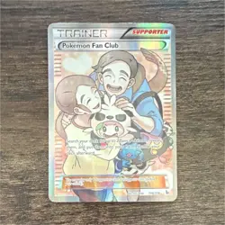 Pokemon Fan Club Full Art Holo Ultra Rare Flashfire 106/106 Trainer Supporter - Image 1