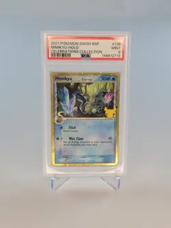 Pokemon Mimikyu Delta Species SWSH136 Celebrations PSA 9 Mint Black Star Promo - Image 4
