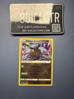 Radiant Eevee SWSH230 - Pokemon GO Black Star Promo - Shiny Holo Rare Pokemon - Image 1