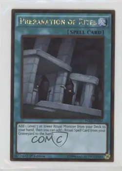 Preparation of Rites 1st Ed. YuGiOh Premium Gold: Return the Gold #PGL2-EN054 - Image 1