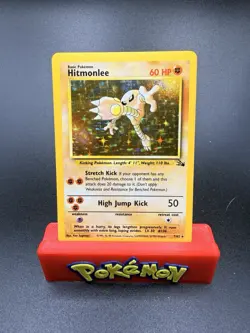 Pokemon TCG Hitmonlee 7/62 Fossil Holo Rare (English) - NM - Image 1