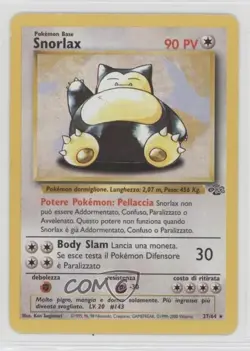 Snorlax Italian Pokemon Jungle #27 1999 - Image 1