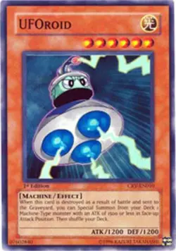 UFOroid - CRV-EN010 - Super Rare - 1st Edition Near Mint Yugioh Card - Image 1