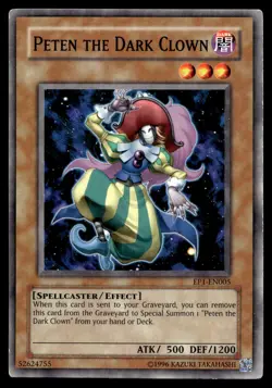 Peten the Dark Clown EP1-EN005 Yu-Gi-Oh! Movie Exclusive Pack - Image 1