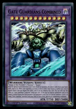 GATE GUARDIANS COMBINED MAZE-EN003 SUPER RARE MAZE OF MEMORIES YU-GI-OH - Image 1