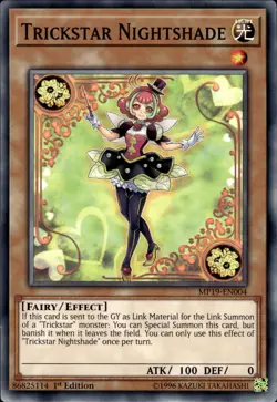 Trickstar Nightshade - 1st Edition MP19-EN004 - NM - YuGiOh - Image 1