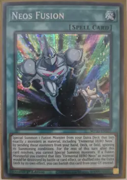 YuGiOh Neos Fusion Secret Rare 1st Edition MP20-EN027 - Image 1