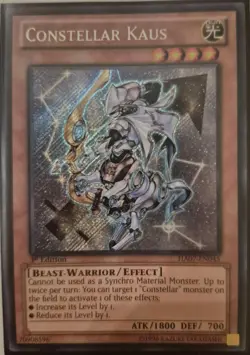 YuGiOh Constellar Kaus Secret Rare 1st Edition HA07-EN045 - Image 1